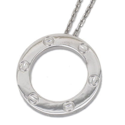 ラブ サークル ネックレス K18WG ネックレス