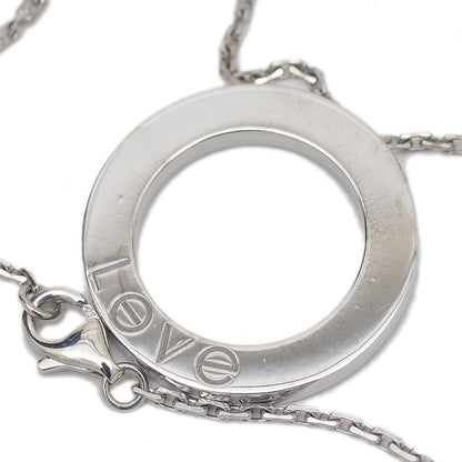 ラブ サークル ネックレス K18WG ネックレス