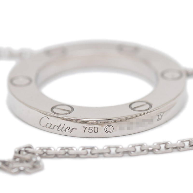 ラブ サークル ネックレス K18WG ネックレス