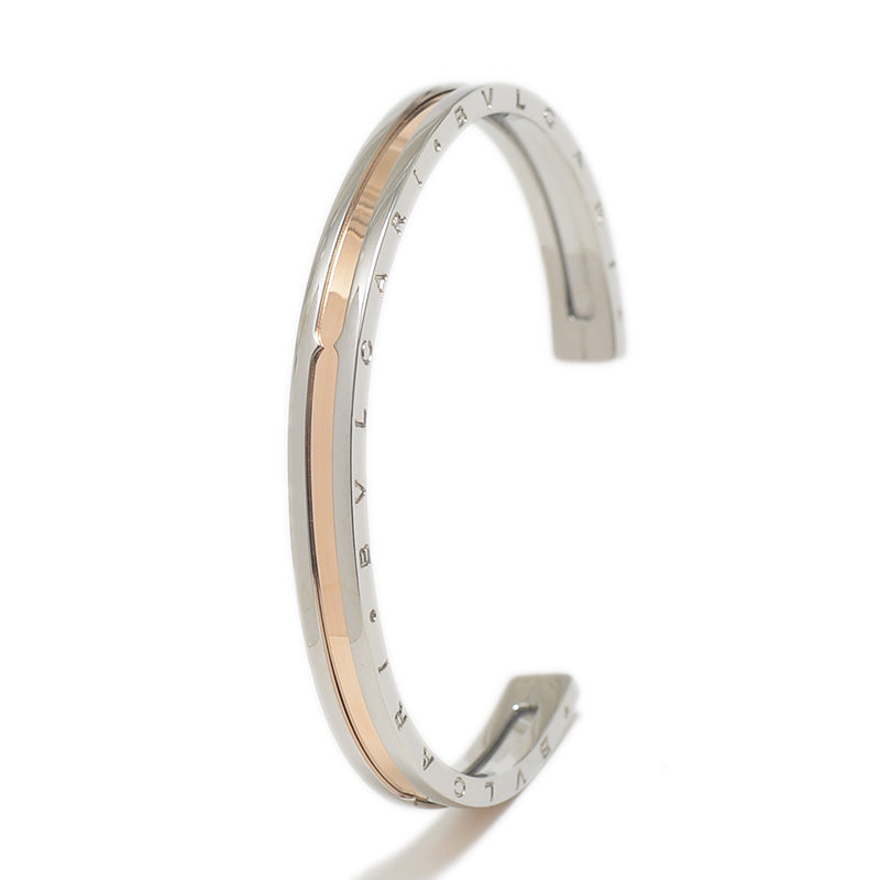 Bzero1 ビーゼロワン バングル K18PG/ステンレス #S ブレスレット