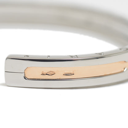 Bzero1 ビーゼロワン バングル K18PG/ステンレス #S ブレスレット