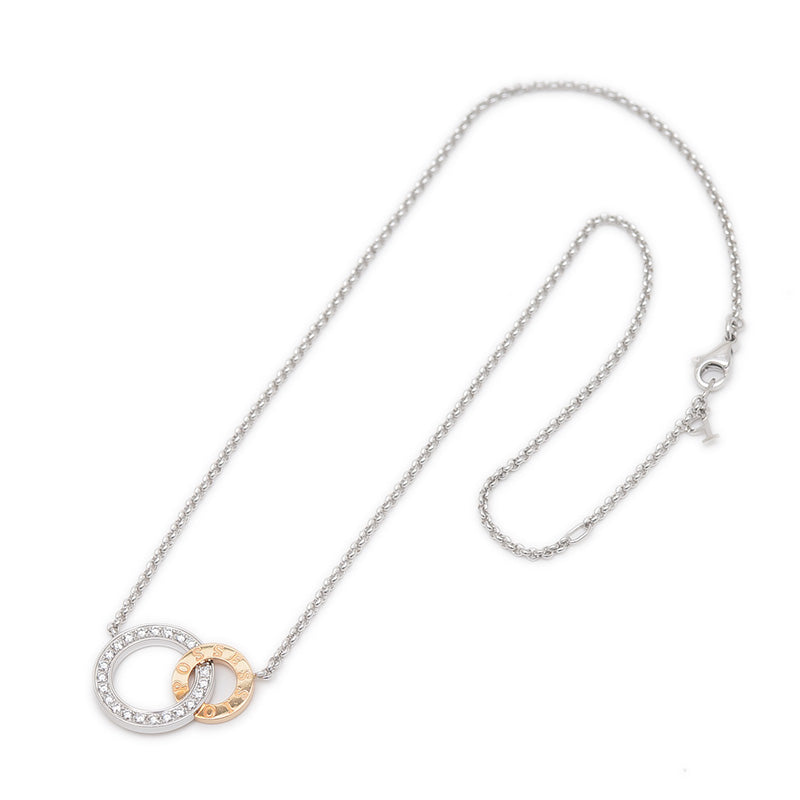 フラットポセション ネックレス K18WG/PG/ダイヤ G33PZ100 ネックレス