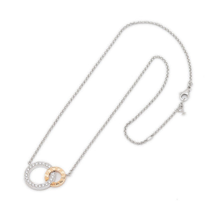 フラットポセション ネックレス K18WG/PG/ダイヤ G33PZ100 ネックレス