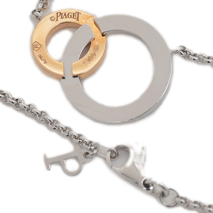 フラットポセション ネックレス K18WG/PG/ダイヤ G33PZ100 ネックレス