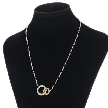 フラットポセション ネックレス K18WG/PG/ダイヤ G33PZ100 ネックレス