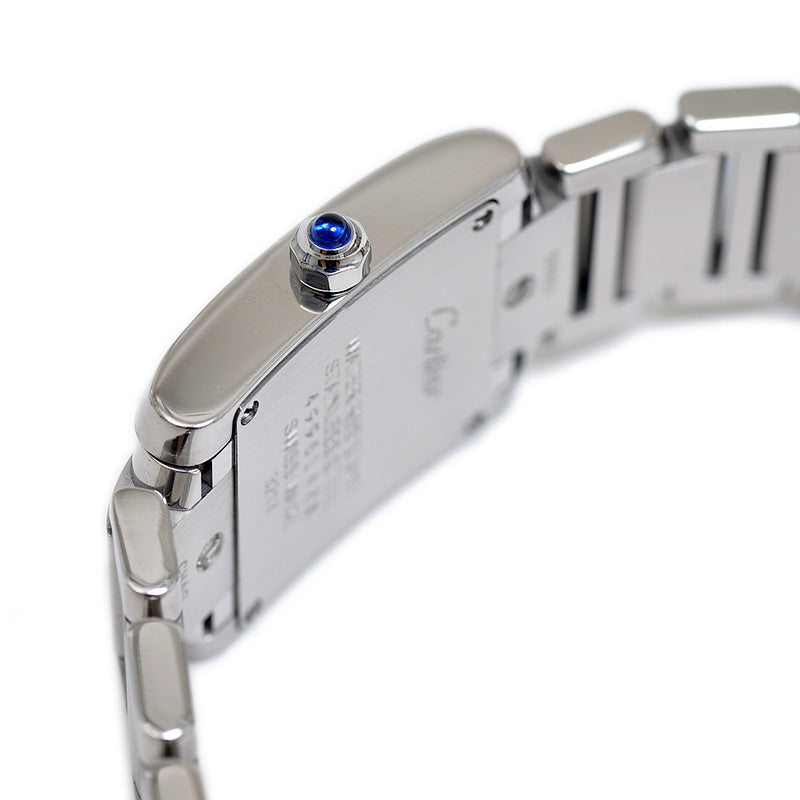 タンクフランセーズSM レディース シルバー文字盤 11Pダイヤ WE110006 腕時計