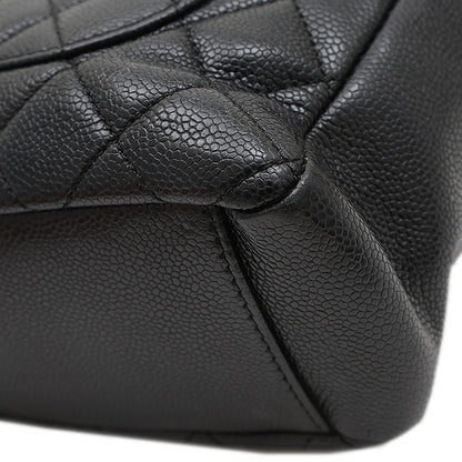 PST トートバッグ キャビアスキン ブラック ゴールド金具 A50994 トートバッグ