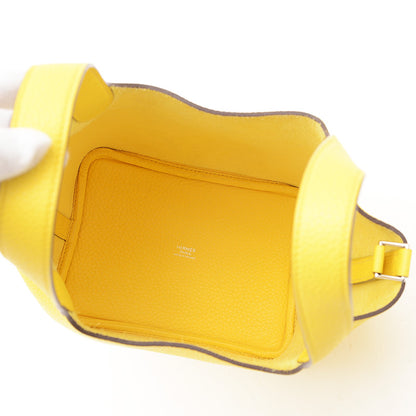 ピコタンロック PM 18 トリヨン ジョーヌナプル シルバー金具 Y刻印 ハンドバッグ