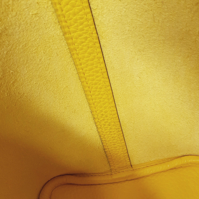 ピコタンロック PM 18 トリヨン ジョーヌナプル シルバー金具 Y刻印 ハンドバッグ