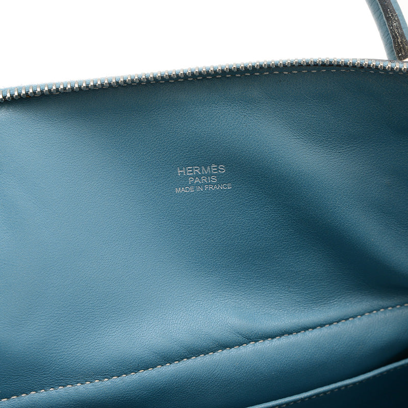 ボリード31 トリヨン ブルージーン シルバー金具 O刻印 ハンドバッグ