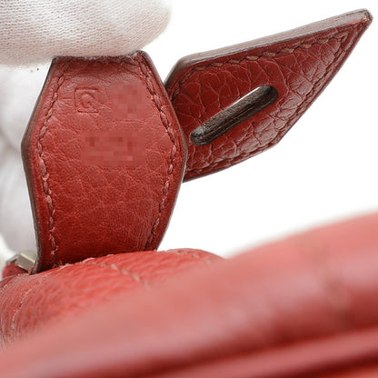 ボリード31 トリヨン ルージュヴィフ シルバー金具 Q刻印 ハンドバッグ