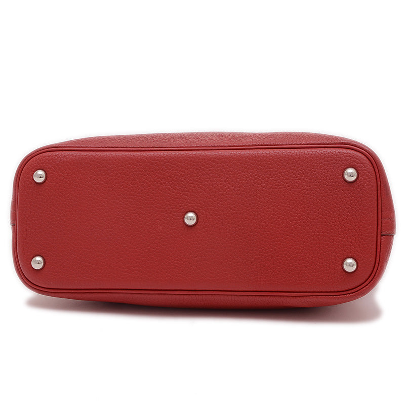 ボリード31 トリヨン ルージュヴィフ シルバー金具 Q刻印 ハンドバッグ