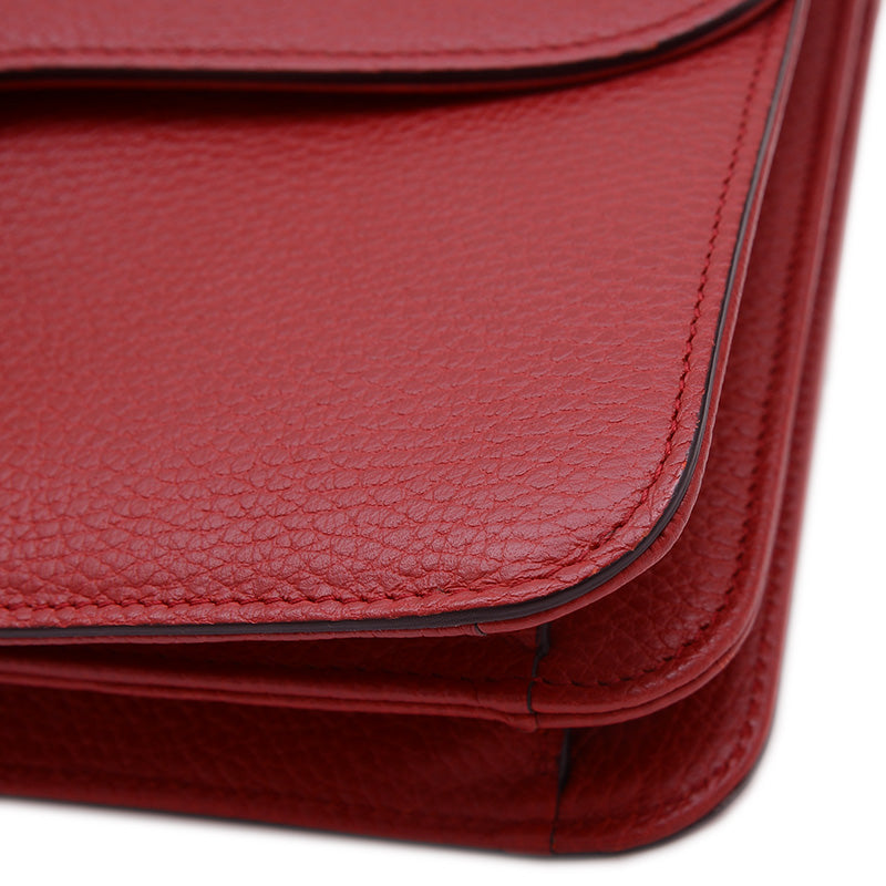 インターロッキングG チェーンショルダー ミディアム レッド 510303 ※アウトレット品 ショルダーバッグ