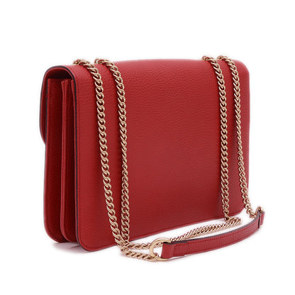 インターロッキングG チェーンショルダー ミディアム レッド 510303 ※アウトレット品 ショルダーバッグ