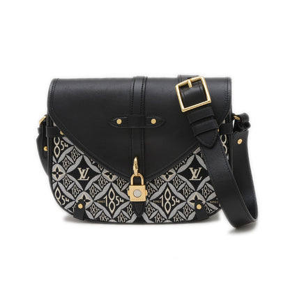 モノグラムジャガード ネオソミュールMM ショルダーバッグ ブラック M57488 ショルダーバッグ