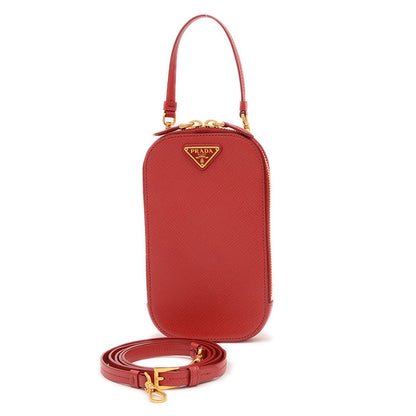 ミニバッグ サフィアーノレザー レッド ゴールド金具 1DH030 ショルダーバッグ