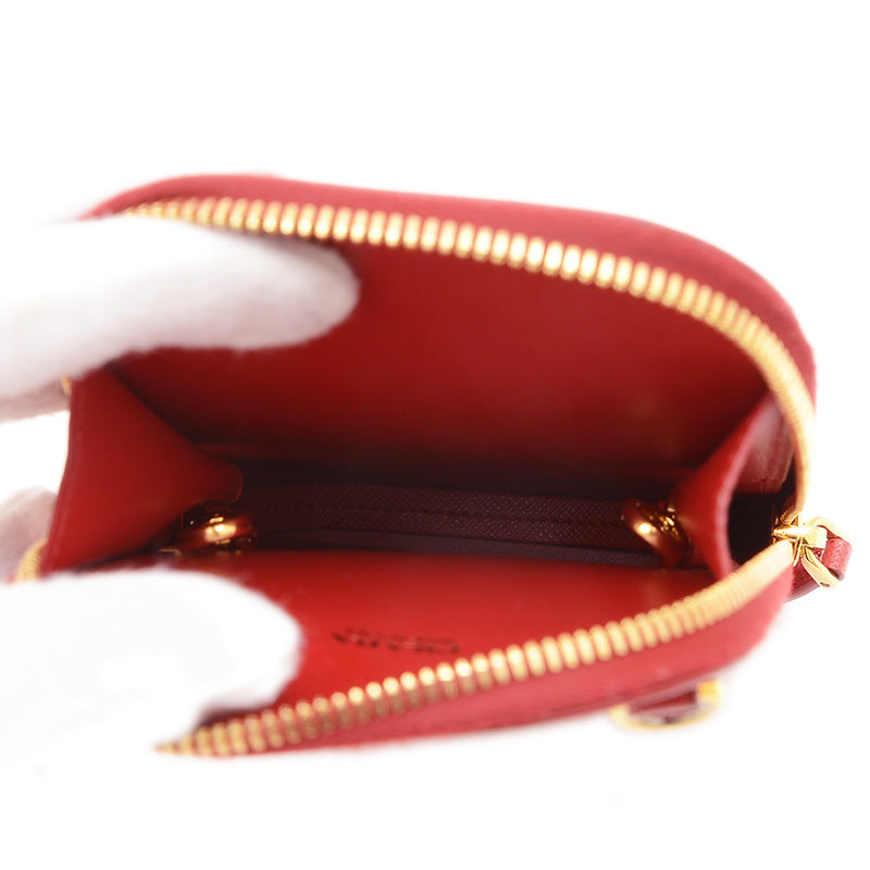 ミニバッグ サフィアーノレザー レッド ゴールド金具 1DH030 ショルダーバッグ
