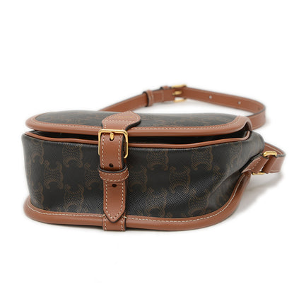 トリオンフ ミディアム フォルコ ショルダーバッグ キャンバス タン 191502BZJ.04LU ショルダーバッグ