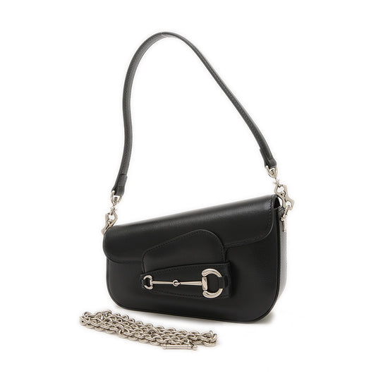 ホースビット1955 2WAYバッグ レザー ブラック 774209 ショルダーバッグ