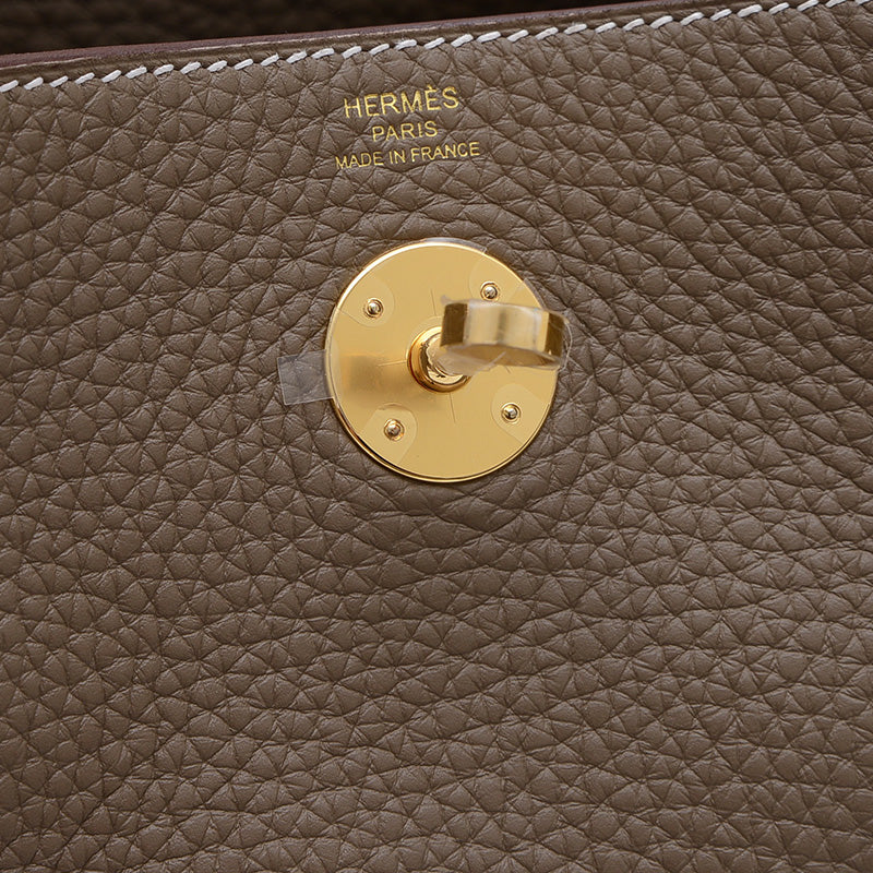 リンディ26 トリヨン エトゥープ ゴールド金具 K刻印 ショルダーバッグ