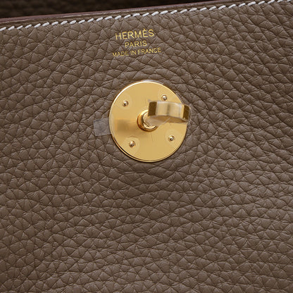 リンディ26 トリヨン エトゥープ ゴールド金具 K刻印 ショルダーバッグ