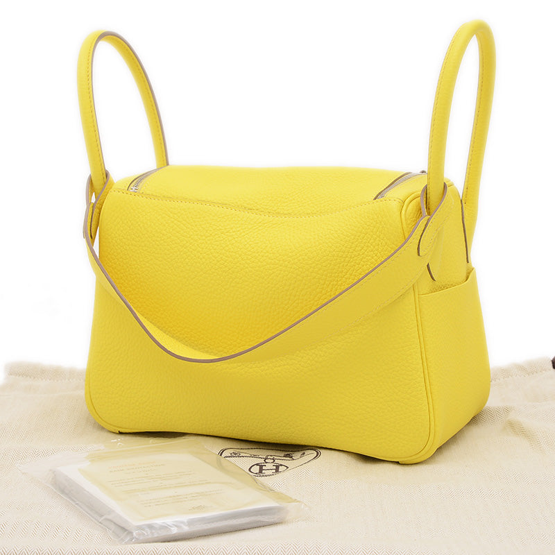 リンディ26 トリヨン ライム シルバー金具 Z刻印 ショルダーバッグ