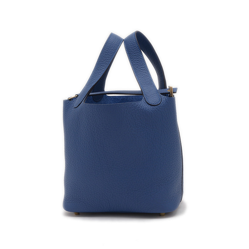 ピコタンロック PM 18 トリヨン ブルータイ パーマブラス金具 K刻印 ハンドバッグ