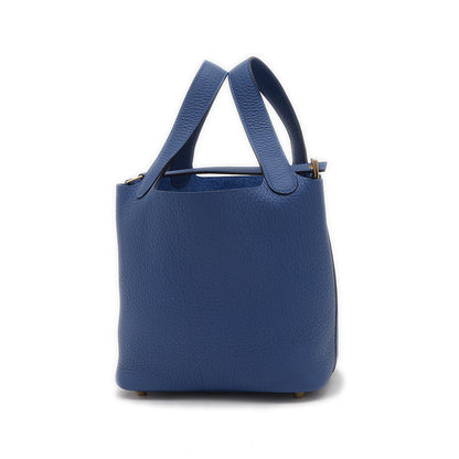 ピコタンロック PM 18 トリヨン ブルータイ パーマブラス金具 K刻印 ハンドバッグ