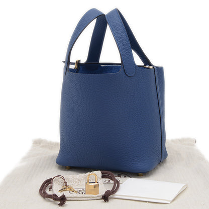 ピコタンロック PM 18 トリヨン ブルータイ パーマブラス金具 K刻印 ハンドバッグ