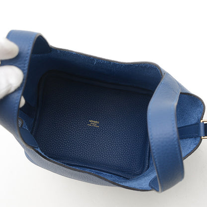 ピコタンロック PM 18 トリヨン ブルータイ パーマブラス金具 K刻印 ハンドバッグ