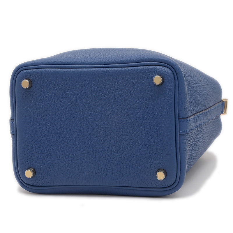 ピコタンロック PM 18 トリヨン ブルータイ パーマブラス金具 K刻印 ハンドバッグ