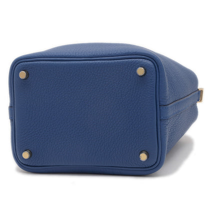 ピコタンロック PM 18 トリヨン ブルータイ パーマブラス金具 K刻印 ハンドバッグ