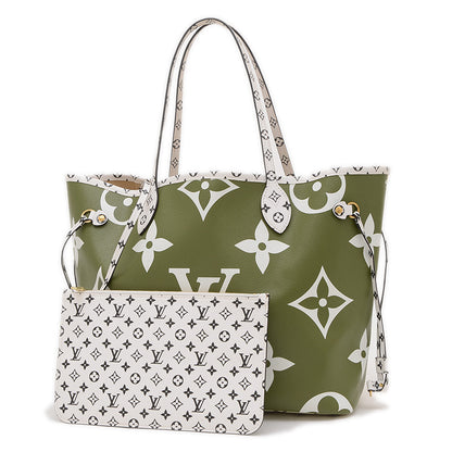 モノグラムジャイアント ネヴァーフルMM トートバッグ カーキ M44568 トートバッグ