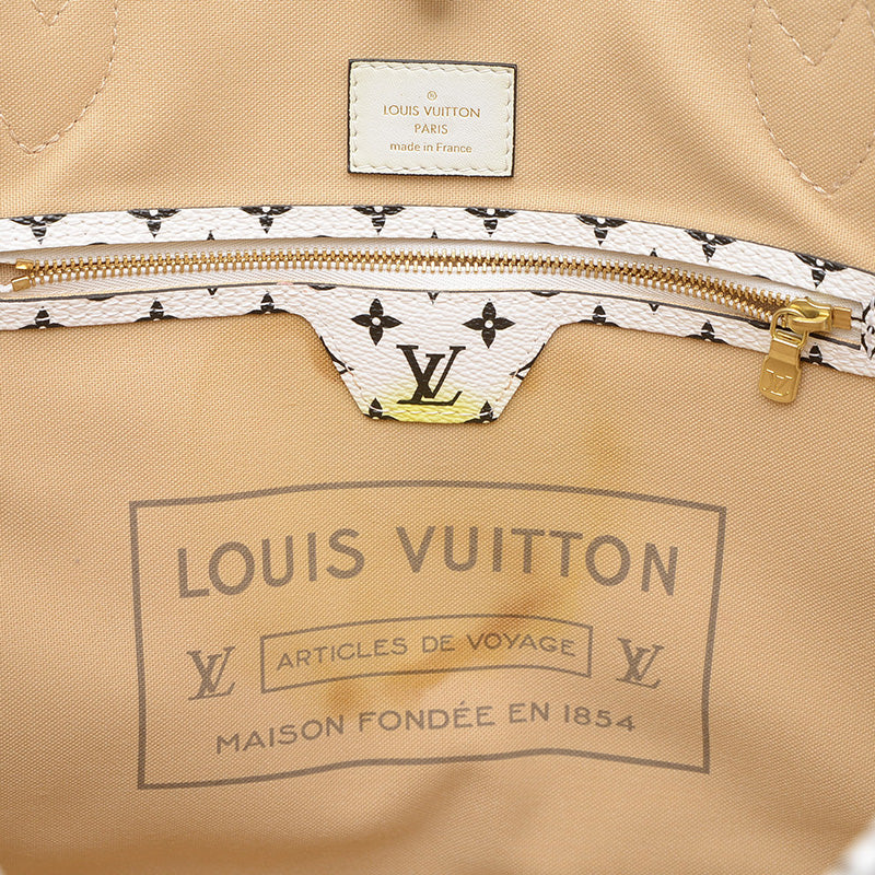 モノグラムジャイアント ネヴァーフルMM トートバッグ カーキ M44568 トートバッグ