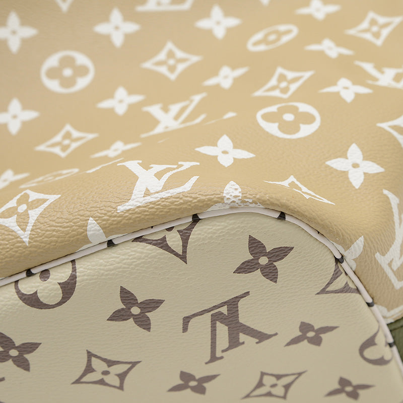 モノグラムジャイアント ネヴァーフルMM トートバッグ カーキ M44568 トートバッグ