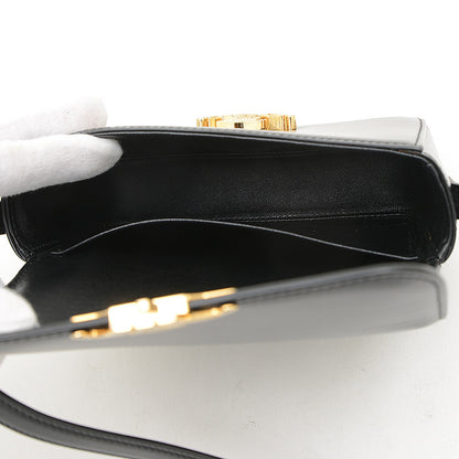 トリオンフ ショルダーバッグ カーフスキン ブラック ゴールド金具 ショルダーバッグ