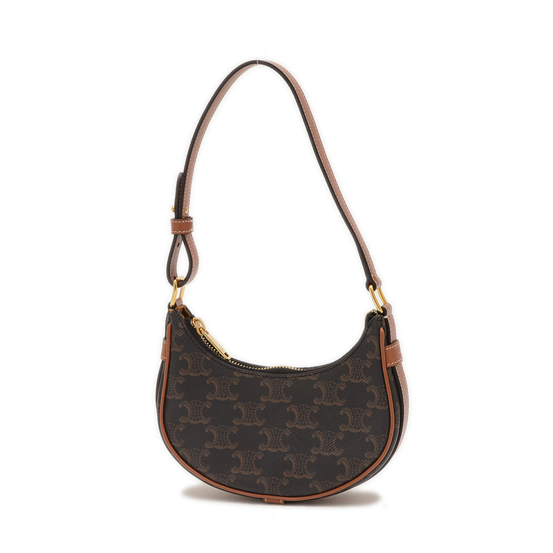 トリオンフ アヴァ ミニ ハンドバッグ ポーチ タン/ブラック ショルダーバッグ