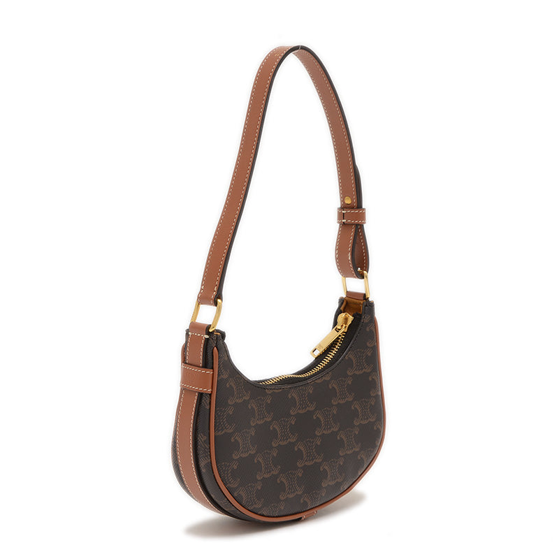 トリオンフ アヴァ ミニ ハンドバッグ ポーチ タン/ブラック ショルダーバッグ