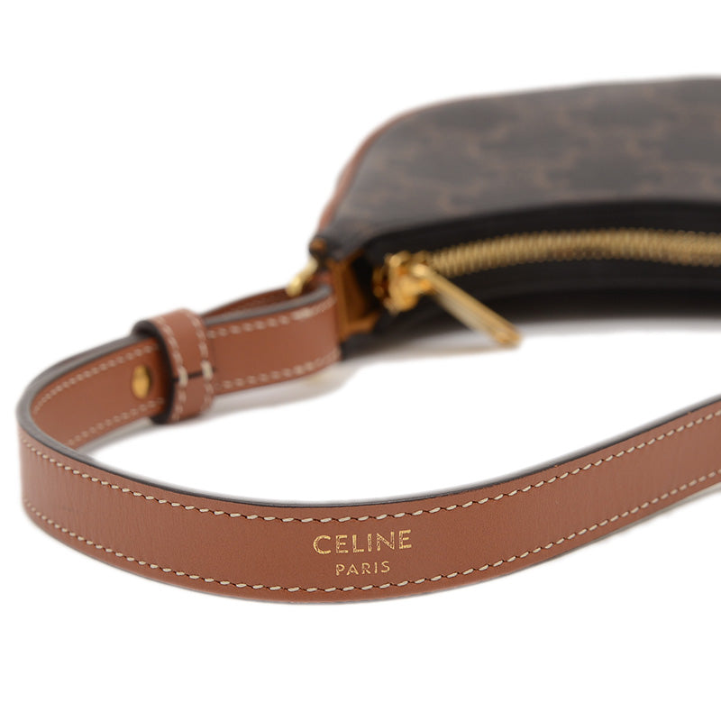 トリオンフ アヴァ ミニ ハンドバッグ ポーチ タン/ブラック ショルダーバッグ