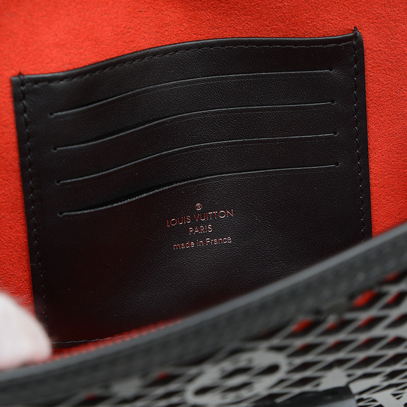 モノグラムレース ポルトフォイユ ドーフィーヌ ショルダーバッグ レッド M81376 ショルダーバッグ