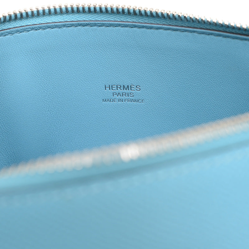 ボリード27 エプソン ブルーノール シルバー金具 D刻印 ハンドバッグ