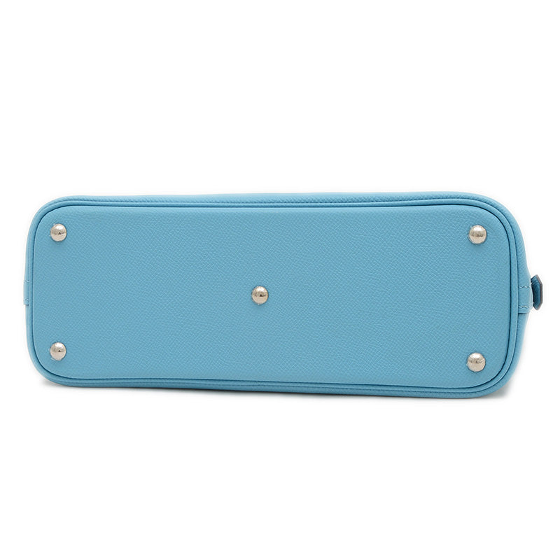 ボリード27 エプソン ブルーノール シルバー金具 D刻印 ハンドバッグ