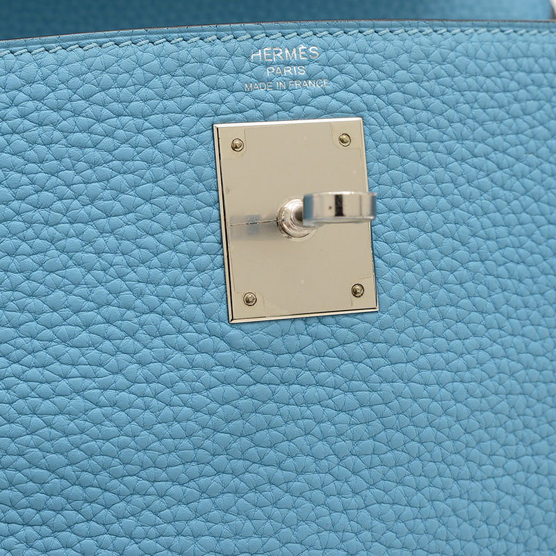 ケリー28 内縫い トゴ ブルーノール シルバー金具 D刻印 ハンドバッグ