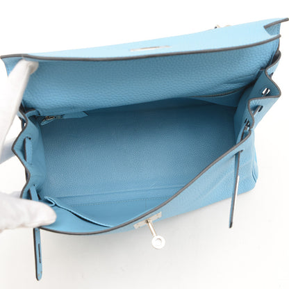 ケリー28 内縫い トゴ ブルーノール シルバー金具 D刻印 ハンドバッグ