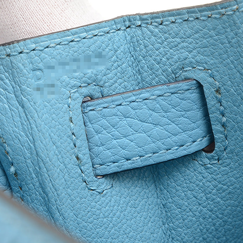 ケリー28 内縫い トゴ ブルーノール シルバー金具 D刻印 ハンドバッグ