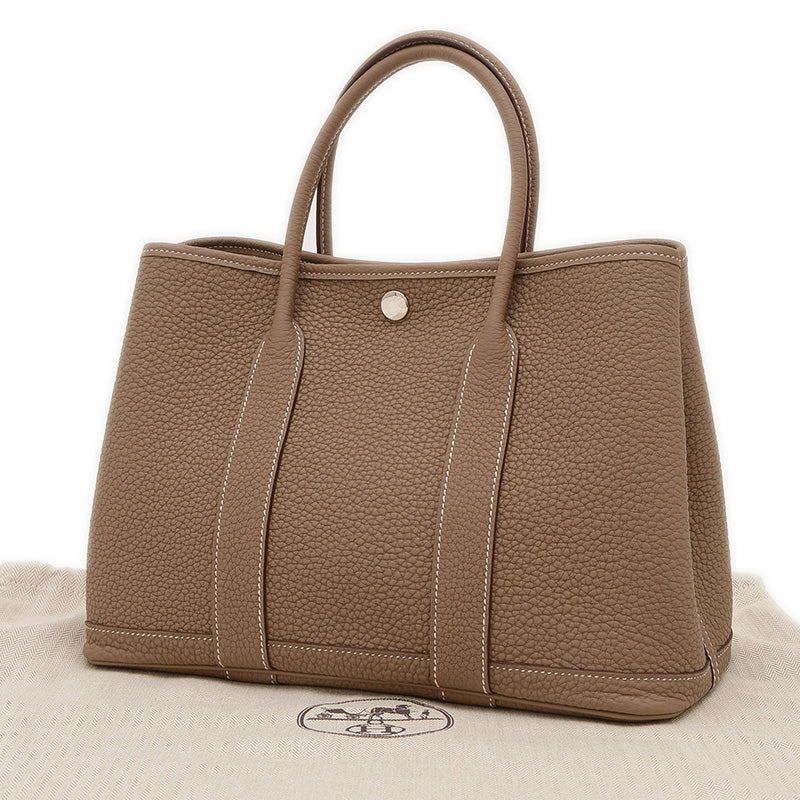 ガーデンパーティTPM 30 ネゴンダ エトゥープ W刻印 トートバッグ