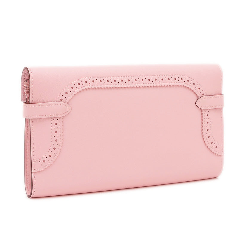 ケリーウォレット ギリース 長財布 スイフト ローズサクラ シルバー金具 X刻印 長財布