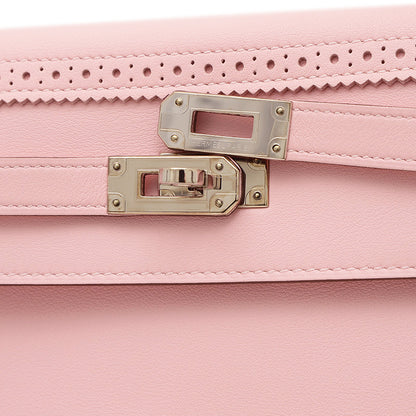 ケリーウォレット ギリース 長財布 スイフト ローズサクラ シルバー金具 X刻印 長財布