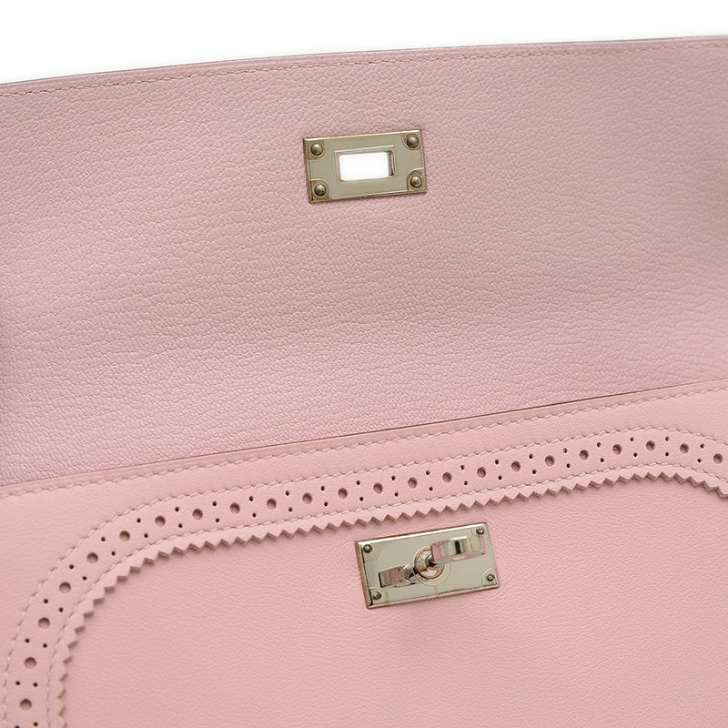 ケリーウォレット ギリース 長財布 スイフト ローズサクラ シルバー金具 X刻印 長財布