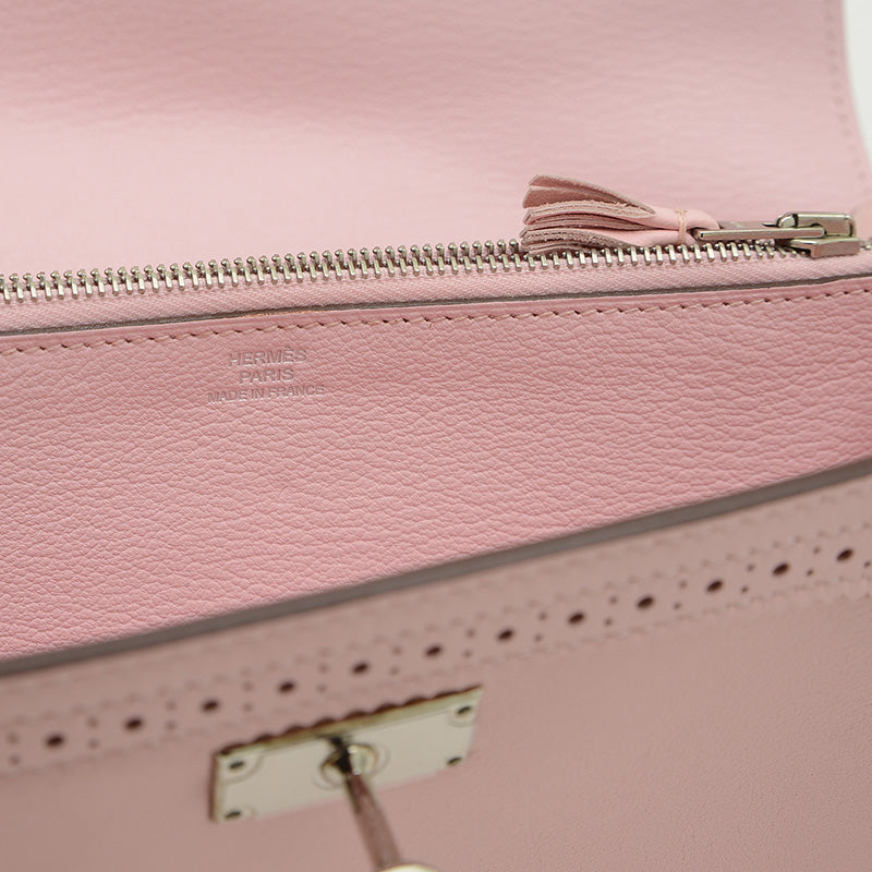 ケリーウォレット ギリース 長財布 スイフト ローズサクラ シルバー金具 X刻印 長財布